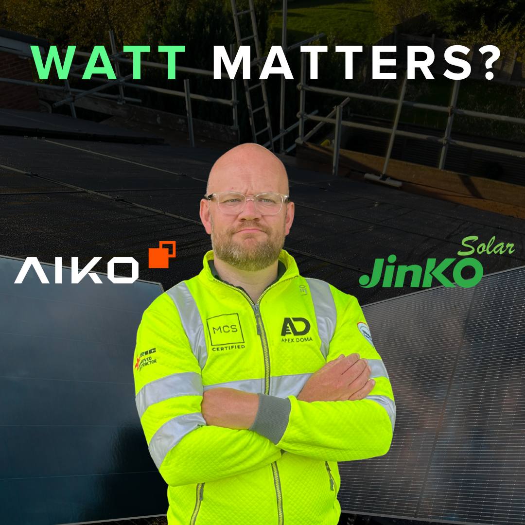 AIKO and Jinko solar panels compared for wattage and performance